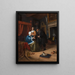 La fille malade - Jan Steen — oprawiony obraz na ścianie