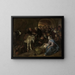 L'adoration des bergers - Jan Steen — oprawiony obraz na ścianie