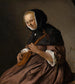 Kobieta grająca na cytrze - Jan Steen — widok dzieła