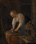 Kobiety sprzątającej metalowe przedmioty - Jan Steen — widok dzieła