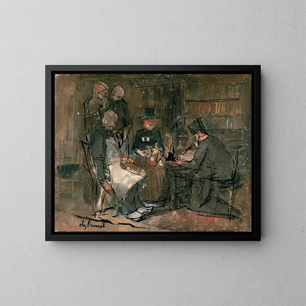 W biurze adwokackim - Jan Toorop — oprawiony obraz na ścianie