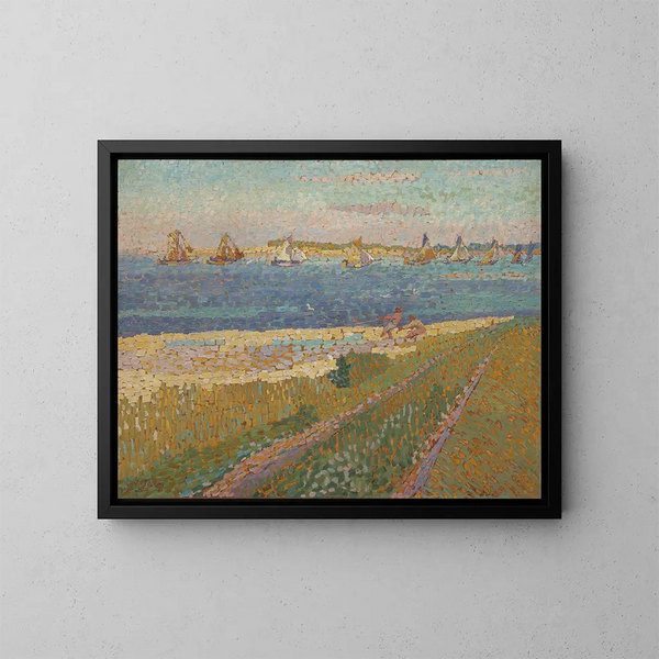 La Schelde w pobliżu Veere - Jan Toorop — oprawiony obraz na ścianie