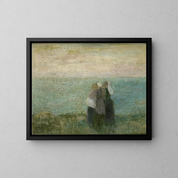 Kobiety nad brzegiem morza - Jan Toorop — oprawiony obraz na ścianie