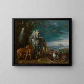 Arka Noego - Jan van Kessel l'Ancien — oprawiony obraz na ścianie