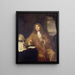 Portret Anthonie van Leeuwenhoek, filozofa przyrody i zoologa z Delft - Jan Verkolje — oprawiony obraz na ścianie