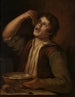 Chłopiec jedzący strąki - Jan Vermeer van Utrecht — widok dzieła