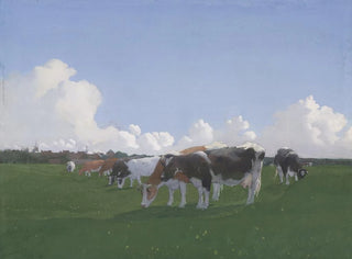 Jan Voerman - Grazende koeien in een weiland.webp