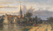 Widok wioski nad kanałem - Jan Weissenbruch — widok dzieła