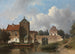 L'IJsselpoort à IJsselstein - Jan Weissenbruch — widok dzieła