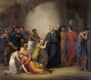 Jan Willem Pieneman - The Voluntary Sacrifice of Reverend Hambroeck on Taiwan 1662.webp
