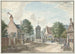 Widok na Klokhuis w Overveen - Jan de Beijer — widok dzieła