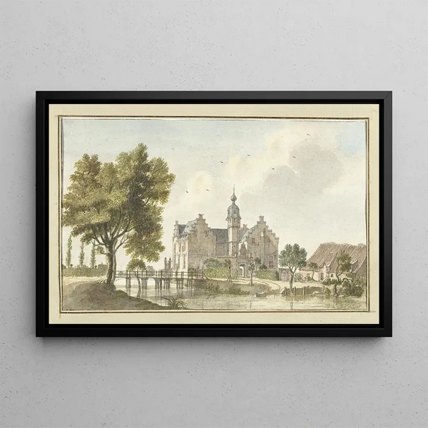 La maison den Ham sur la Niers en Allemagne - Jan de Beijer — oprawiony obraz na ścianie