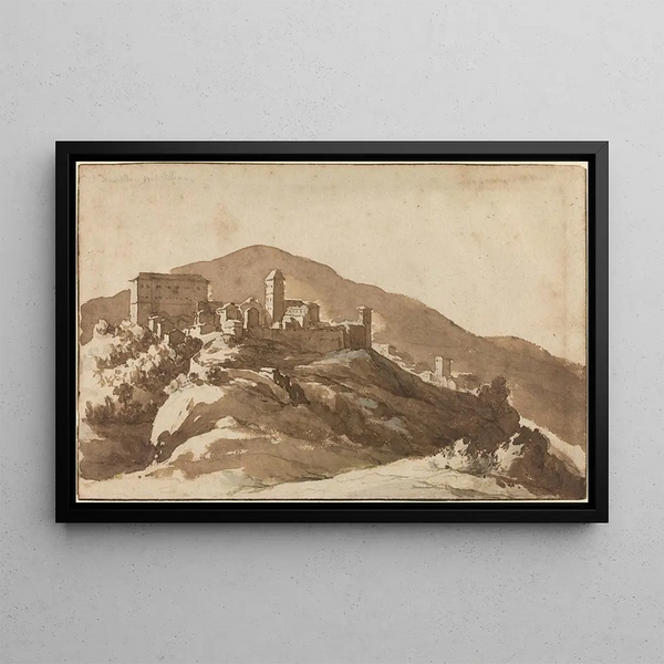 Jan de Bisschop - A View of Savelli near Albano.webp