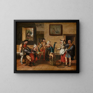 Jan van Amstel - Tavern Scene.webp