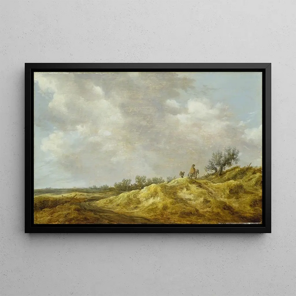 Szlak przez wydmy - Jan van Goyen — oprawiony obraz na ścianie