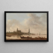 Widok na Emmerich - Jan van Goyen — oprawiony obraz na ścianie