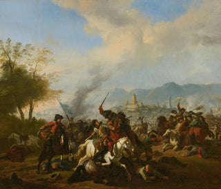 Jan van Huchtenburg - Cavalry Engagement.webp