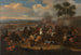 Bitwa pod Boyne, Irlandia, między królami Jakubem II a Wilhelmem III, 12 lipca 1690 - Jan van Huchtenburg — widok dzieła