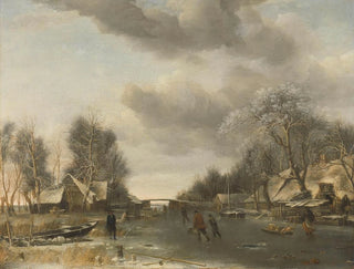Scena zimowa - Jan van de Cappelle — widok dzieła
