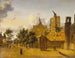 Ulica w Kolonii - Jan van der Heyden — widok dzieła