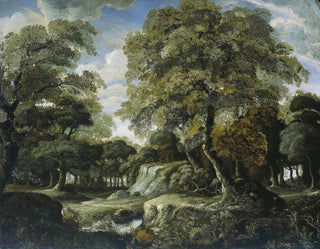 Widok w lesie - Jan van der Heyden — widok dzieła