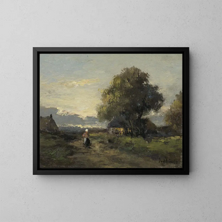 Jan van der Linde - Landscape with Farmhouses.webp