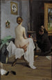 L'atelier du peintre - Janis Rozentāls — oprawiony obraz na ścianie