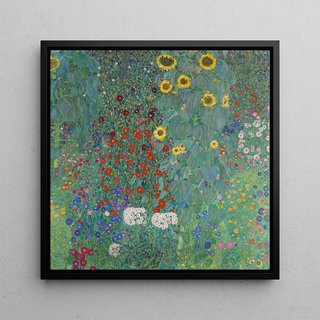 Jardin de cottage avec des tournesols - Gustav Klimt