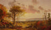Widok z daleka na rzekę Hudson jesienią - Jasper Francis Cropsey — widok dzieła