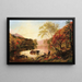Jesień nad rzeką Hudson - Jasper Francis Cropsey — oprawiony obraz na ścianie