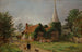 Kościół w Stoke Poges - Jasper Francis Cropsey — widok dzieła