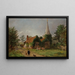 Kościół w Stoke Poges - Jasper Francis Cropsey — oprawiony obraz na ścianie