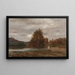 Szary dzień na Esopus - Jasper Francis Cropsey — oprawiony obraz na ścianie