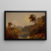Krajobraz rzeki Hudson - Jasper Francis Cropsey — oprawiony obraz na ścianie