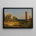 pejzaż włoski - Jasper Francis Cropsey — oprawiony obraz na ścianie