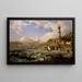 La Côte de Gênes - Jasper Francis Cropsey — oprawiony obraz na ścianie
