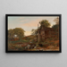 Le Moulin à eau - Jasper Francis Cropsey — oprawiony obraz na ścianie