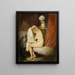 Kobieta przy toaletach - Jean-Antoine Watteau — oprawiony obraz na ścianie