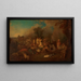 Bivouac - Jean-Antoine Watteau — oprawiony obraz na ścianie