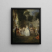 Święta Weneckie - Jean-Antoine Watteau — oprawiony obraz na ścianie