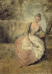 L'Amante inquiète - Jean-Antoine Watteau — widok dzieła