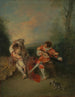 La Surprise - Jean-Antoine Watteau — widok dzieła