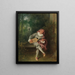 Mezzetín - Jean-Antoine Watteau — oprawiony obraz na ścianie