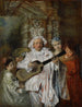 pod habitem Mezzetín - Jean-Antoine Watteau — widok dzieła