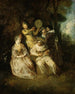 La sérénade italienne - Jean-Antoine Watteau — widok dzieła