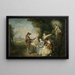 La leçon d'amour - Jean-Antoine Watteau — oprawiony obraz na ścianie
