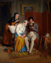 Czytanie u rekonwalescentów - Jean-Augustin Franquelin — widok dzieła