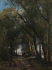 Jedna alejka przez drzewa - Jean-Baptiste-Camille Corot — widok dzieła