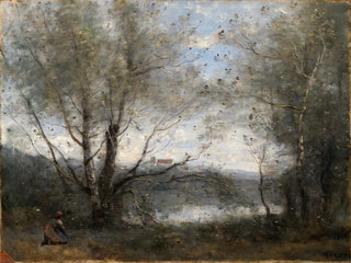 JeanBaptisteCamille Corot - A Pond Seen through the Trees.webp