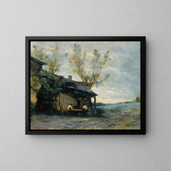 Kawa w Vaugirard - Jean-Baptiste-Camille Corot — oprawiony obraz na ścianie